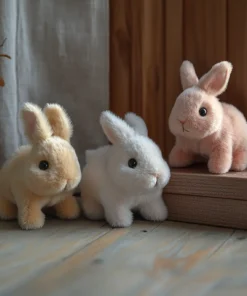 Lifelike Bunny Toy: Hops, Twitches, and Wiggles for Endless Fun & Companionship!