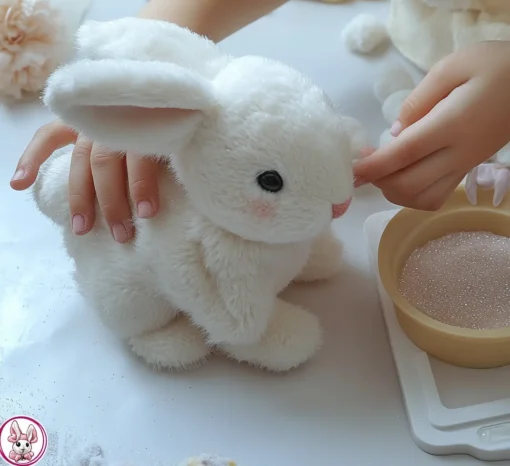 Lifelike Bunny Toy: Hops, Twitches, and Wiggles for Endless Fun & Companionship!